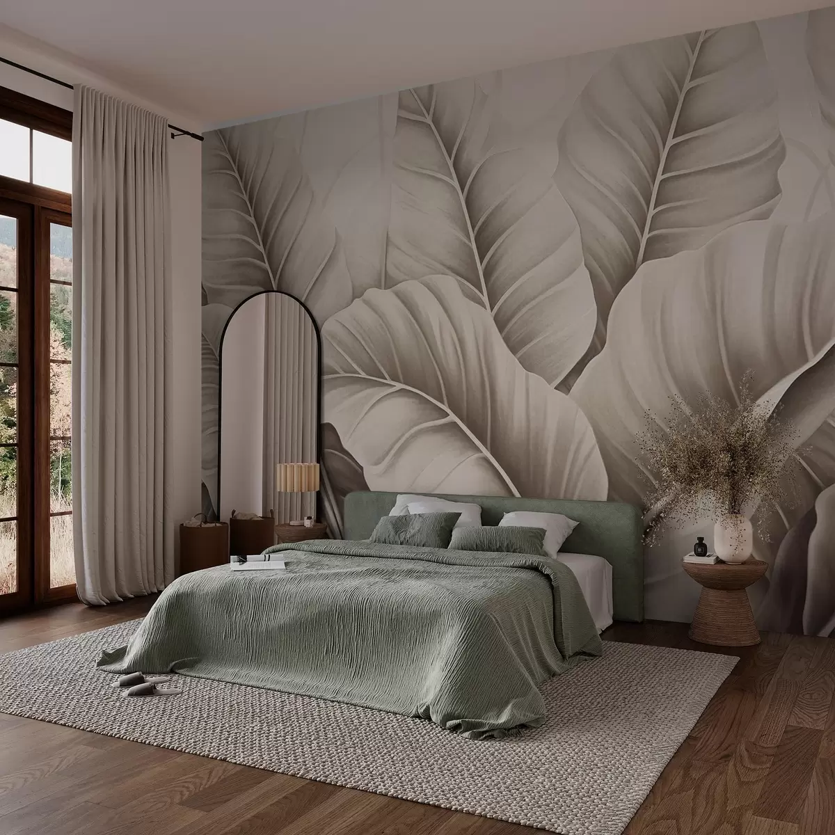 wall murals Leaves w03509