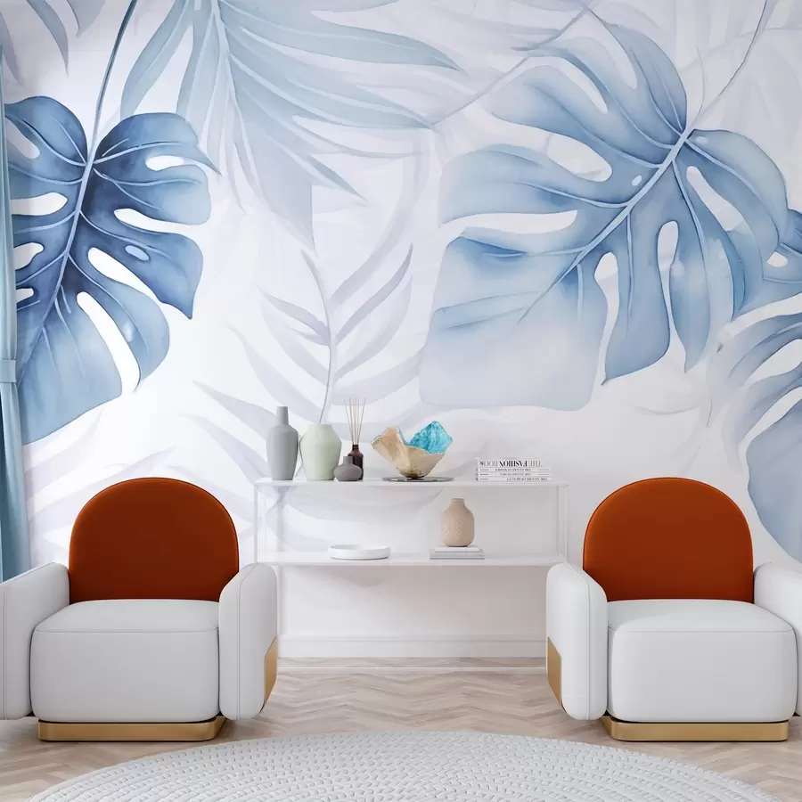 wall murals Tropical leaves w03513