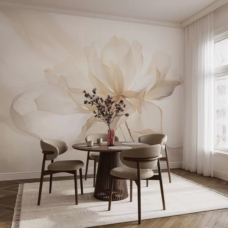 wall murals Trendy flower in pastel colors w03605