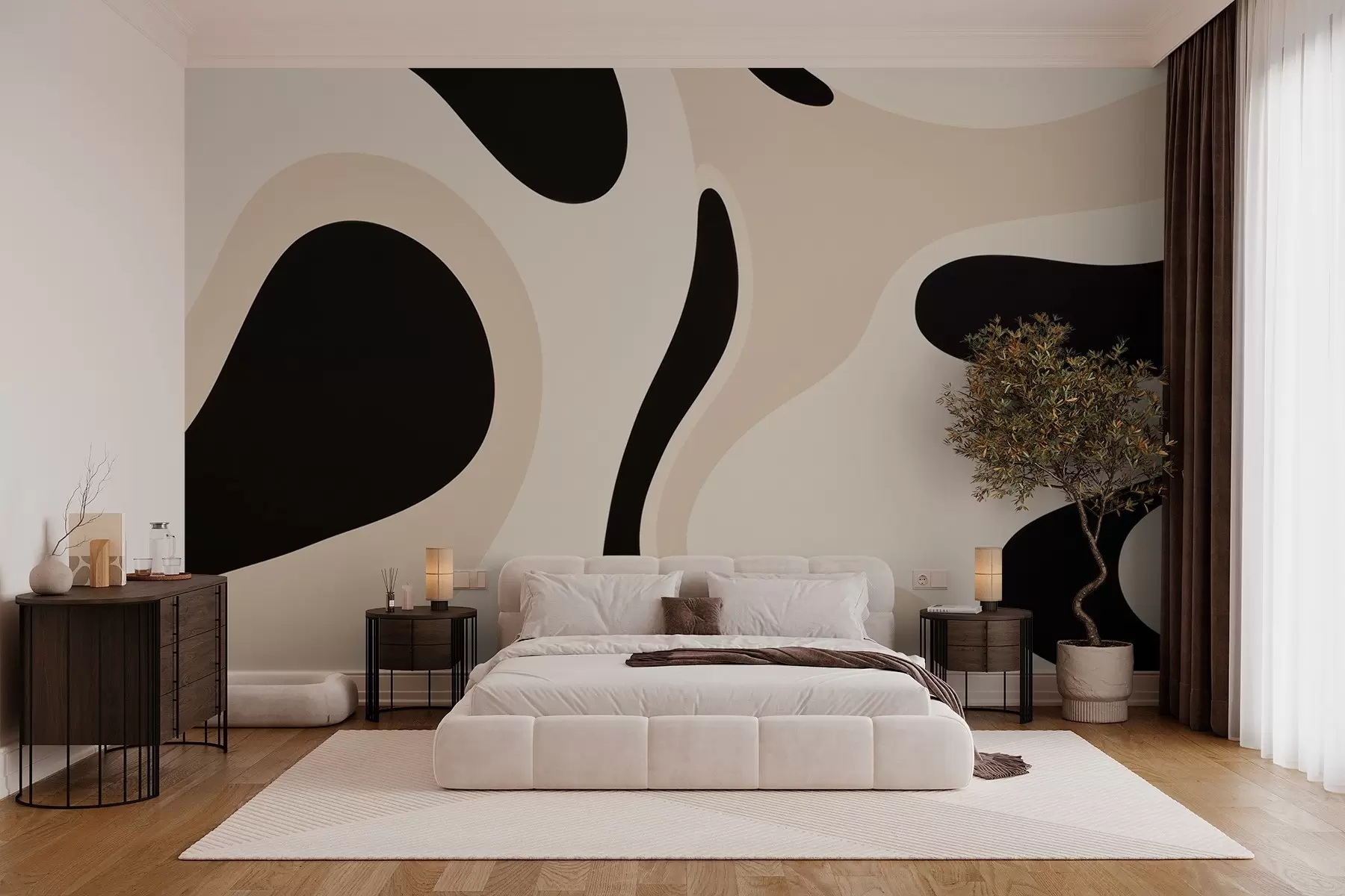 wall murals Abstract wave composition w03608