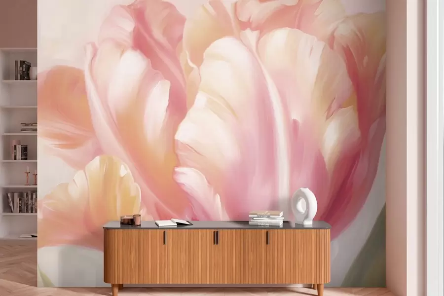 wall murals Big tulip flower w03637