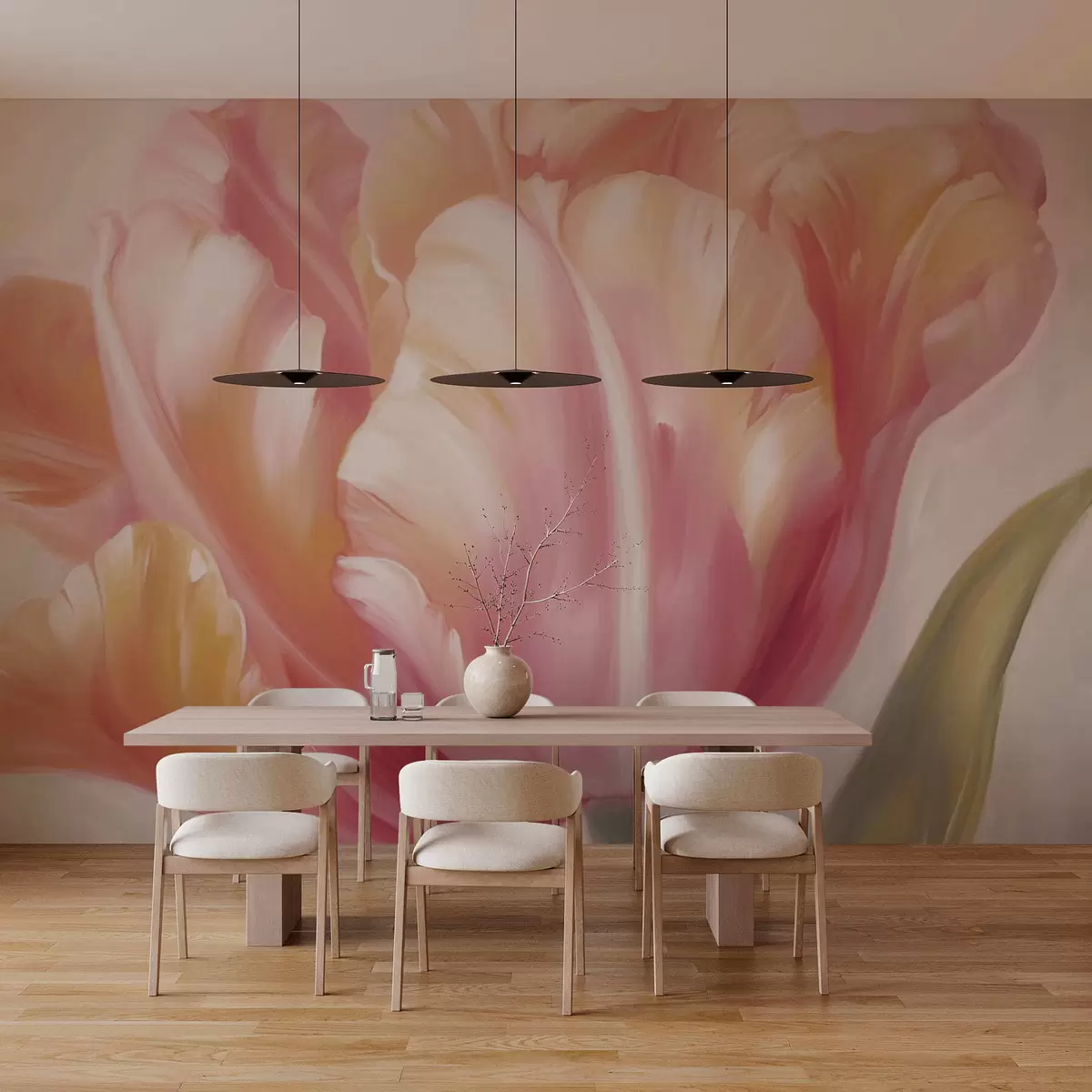 wall murals Big tulip flower w03637
