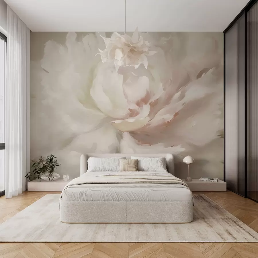 wall murals Big peony flower w03642