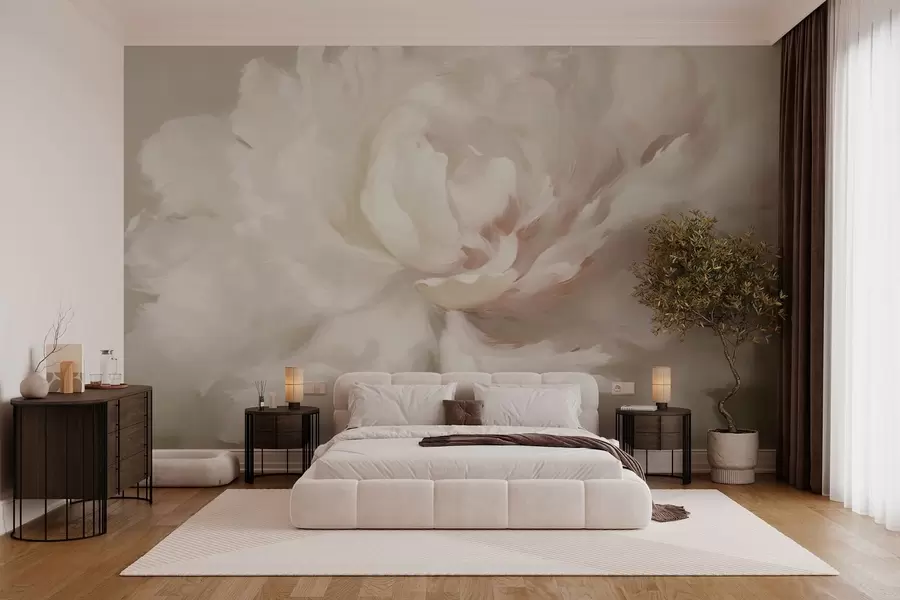wall murals Big peony flower w03642