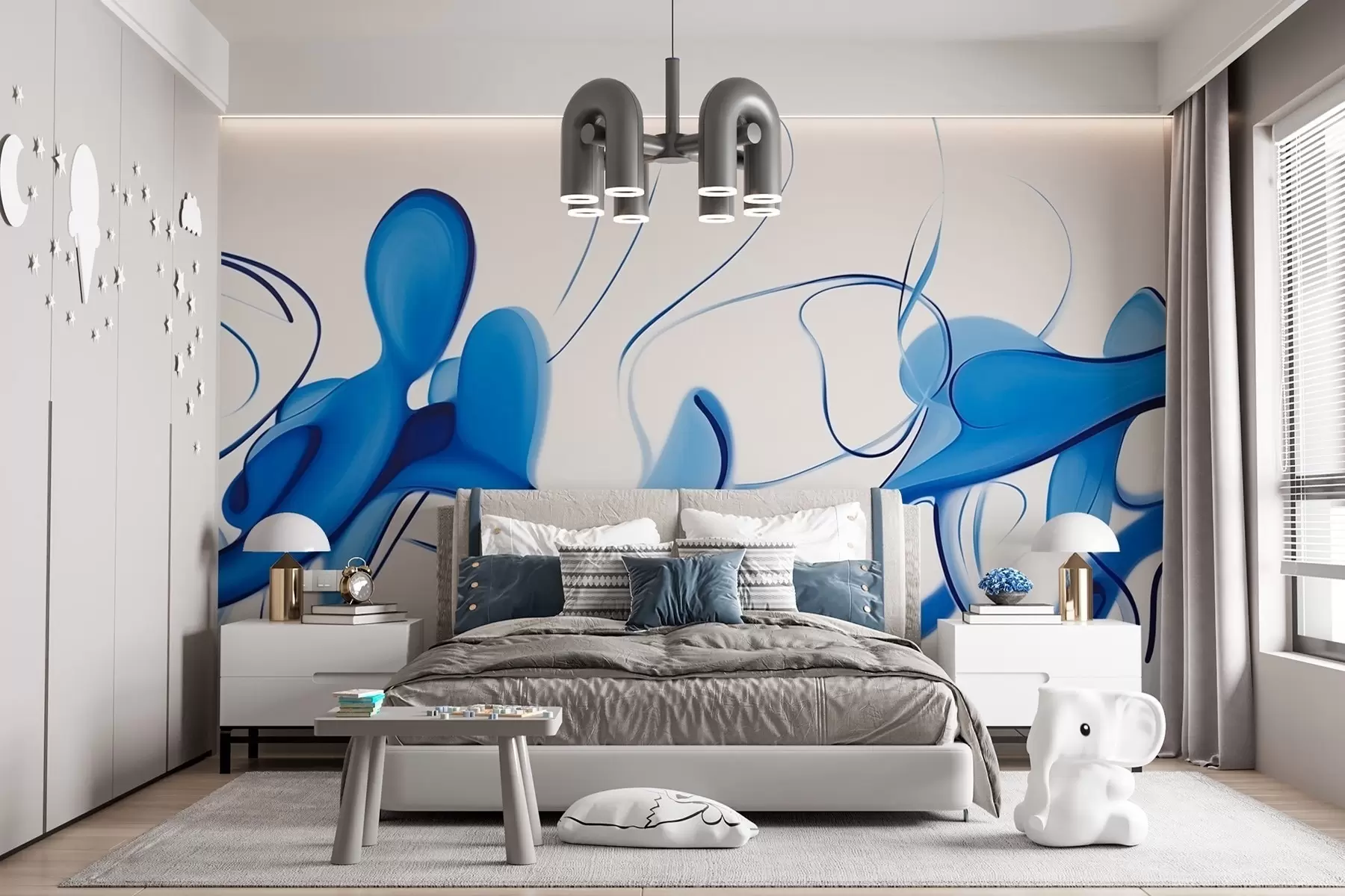 wall murals Minimalist abstract line w03590