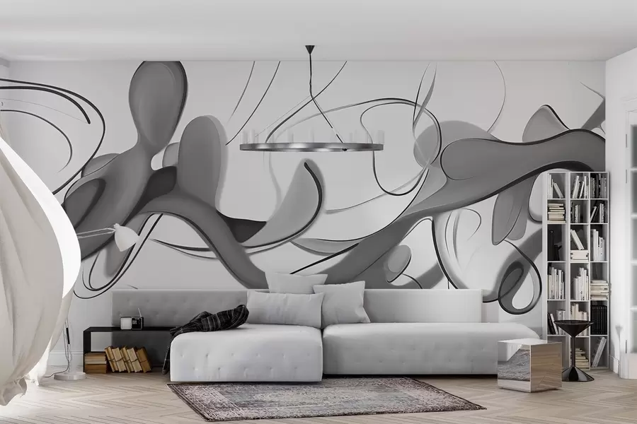 wall murals Minimalist abstract line w03590v1