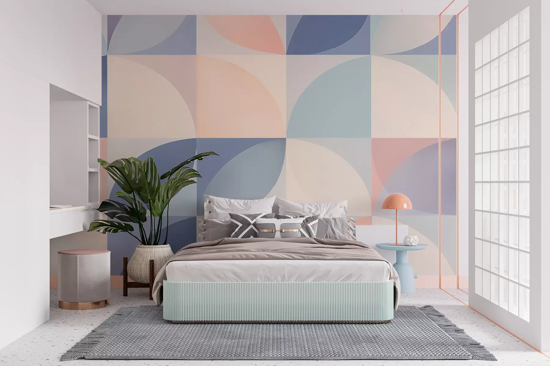 wall murals Geometric shapes w03690
