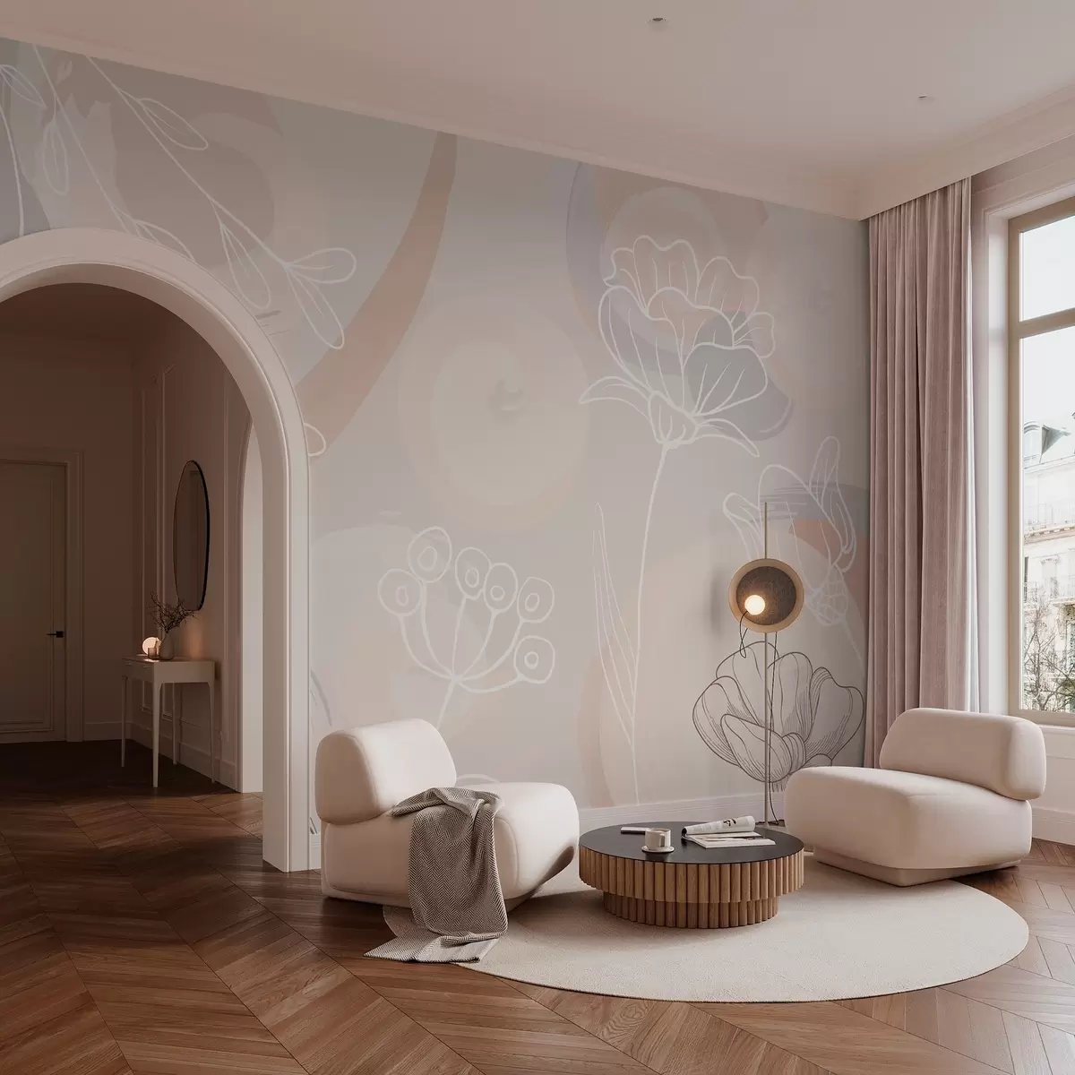 wall murals Floral patterns w03586