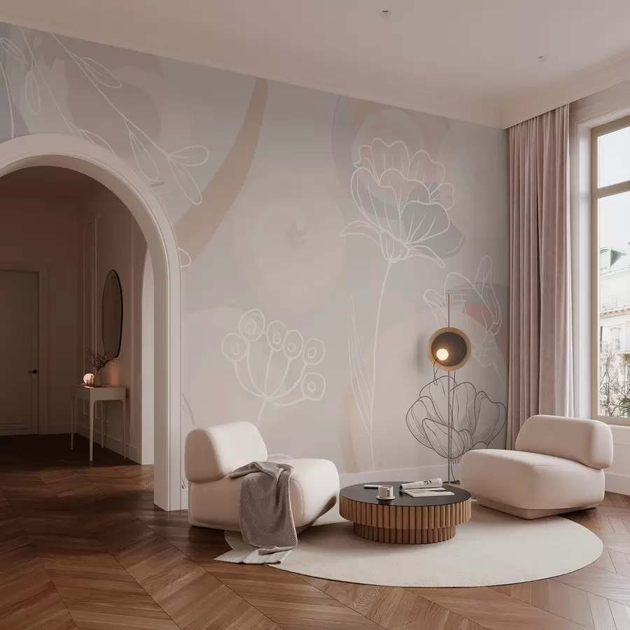 wall murals Floral patterns w03586