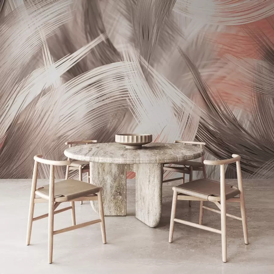 wall murals Abstract dry grass w03737