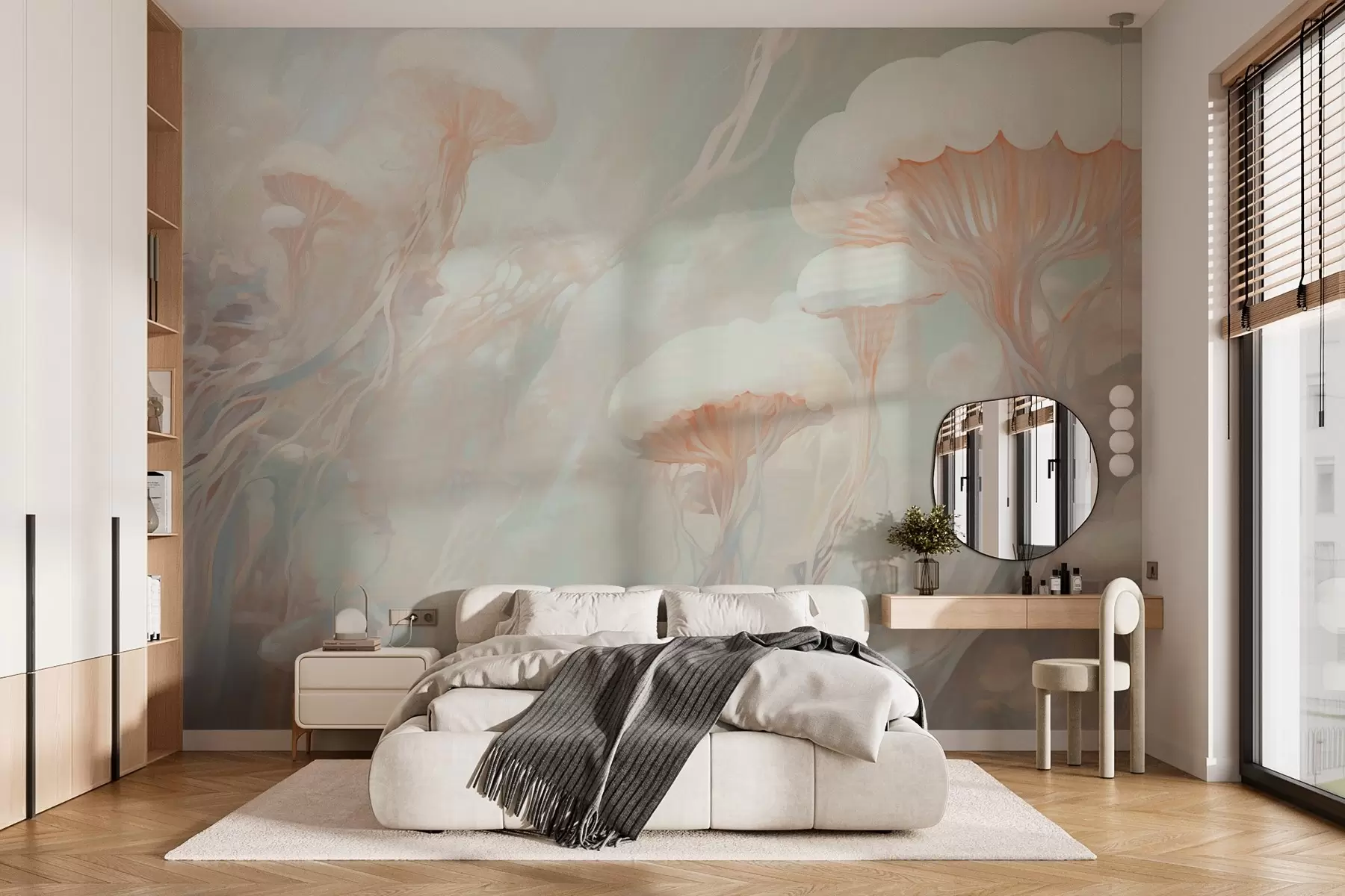 wall murals Abstract jellyfish w03773