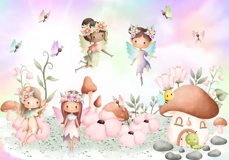 wall murals Fairy tale fairies w03726