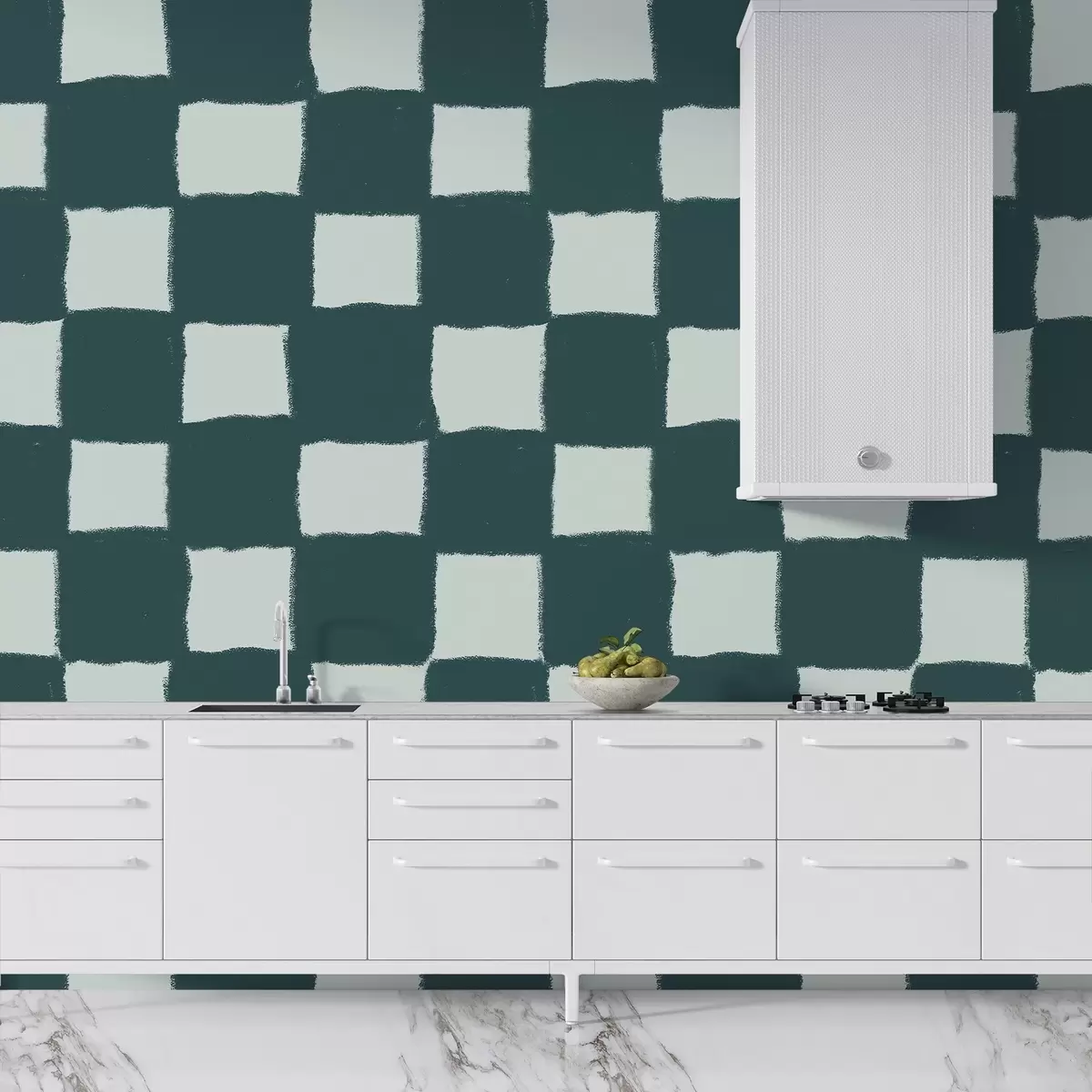 wall murals Squares, grid, geometric pattern w03789v2