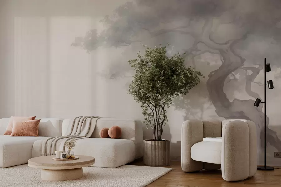 wall murals Vintage Bonsai Tree w03749