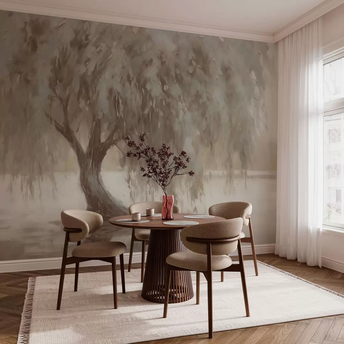 wall murals Big Willow Tree w03758