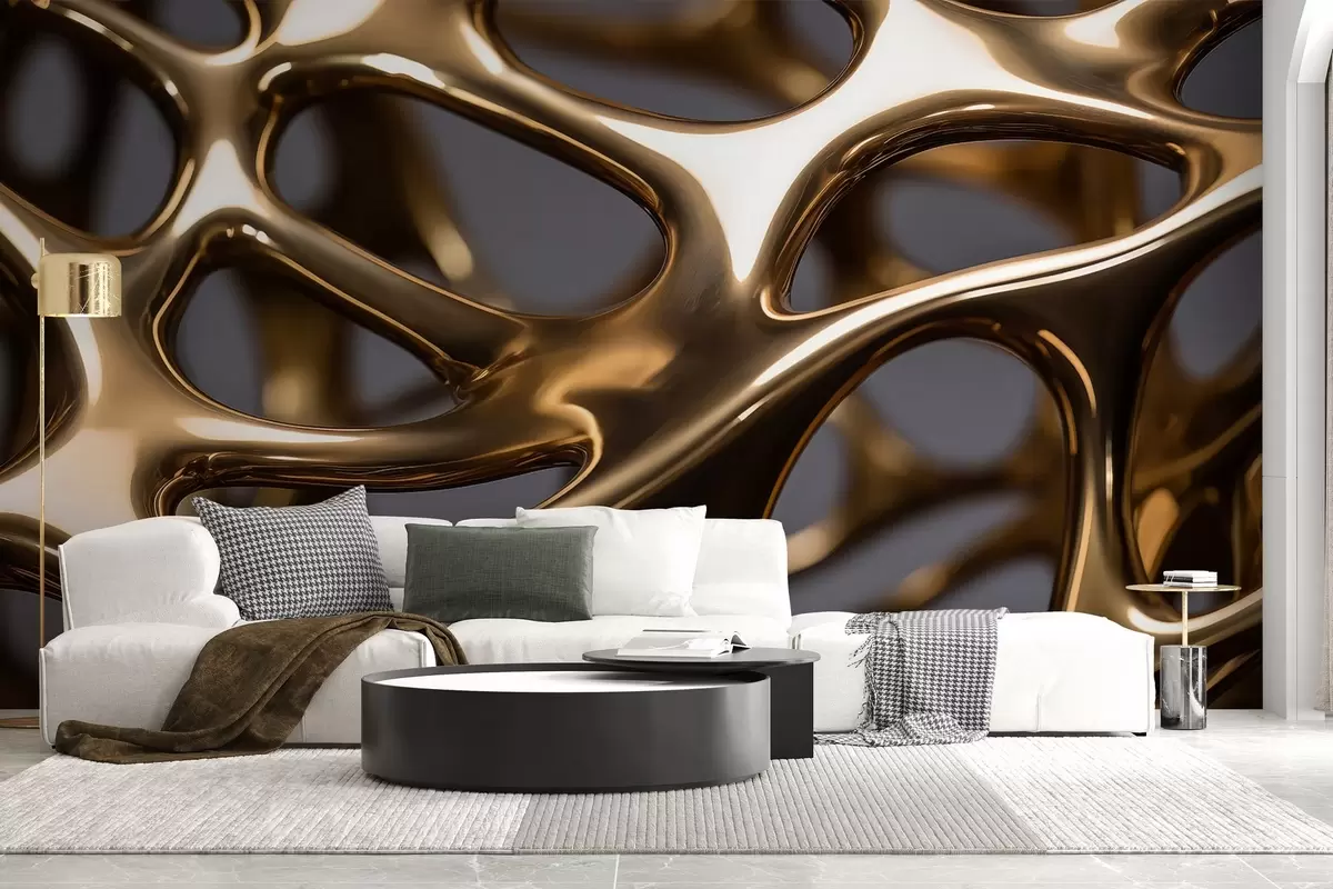 wall murals Large volumetric patterns w03816