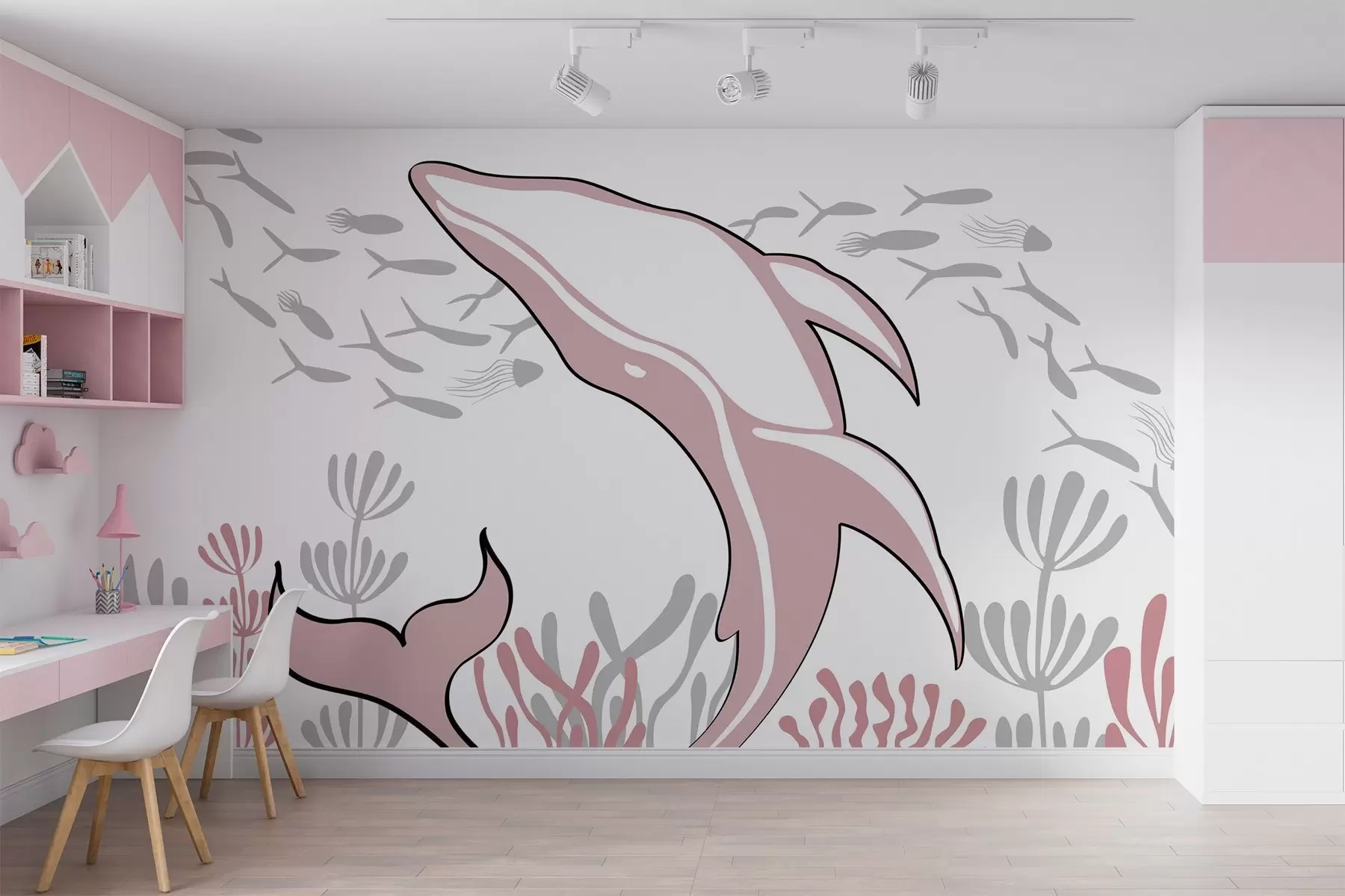 wall murals Whale w03853v2