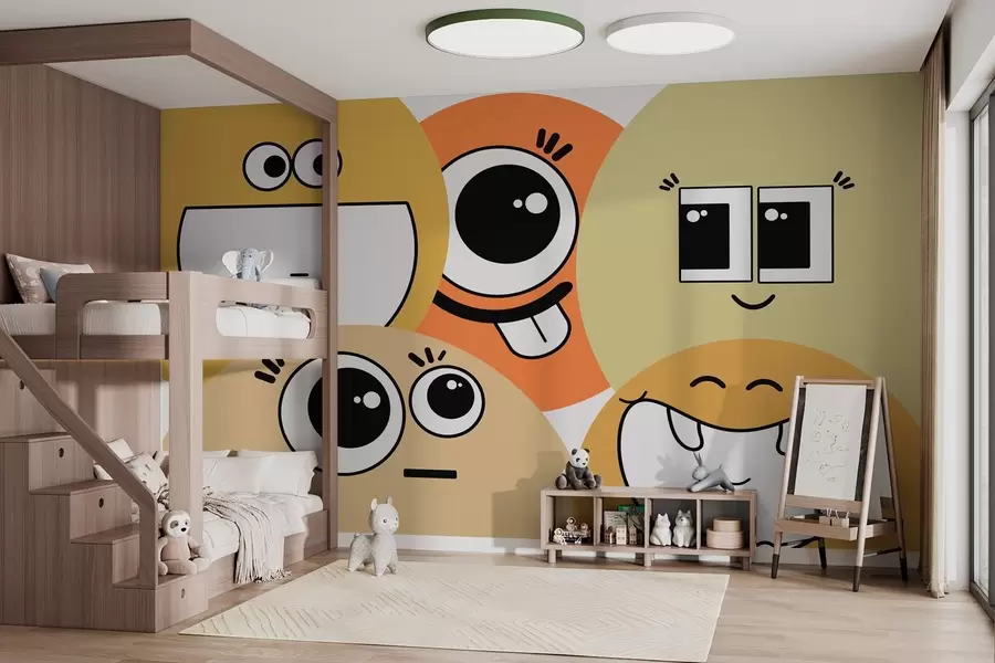wall murals Funny smileys w03896v1