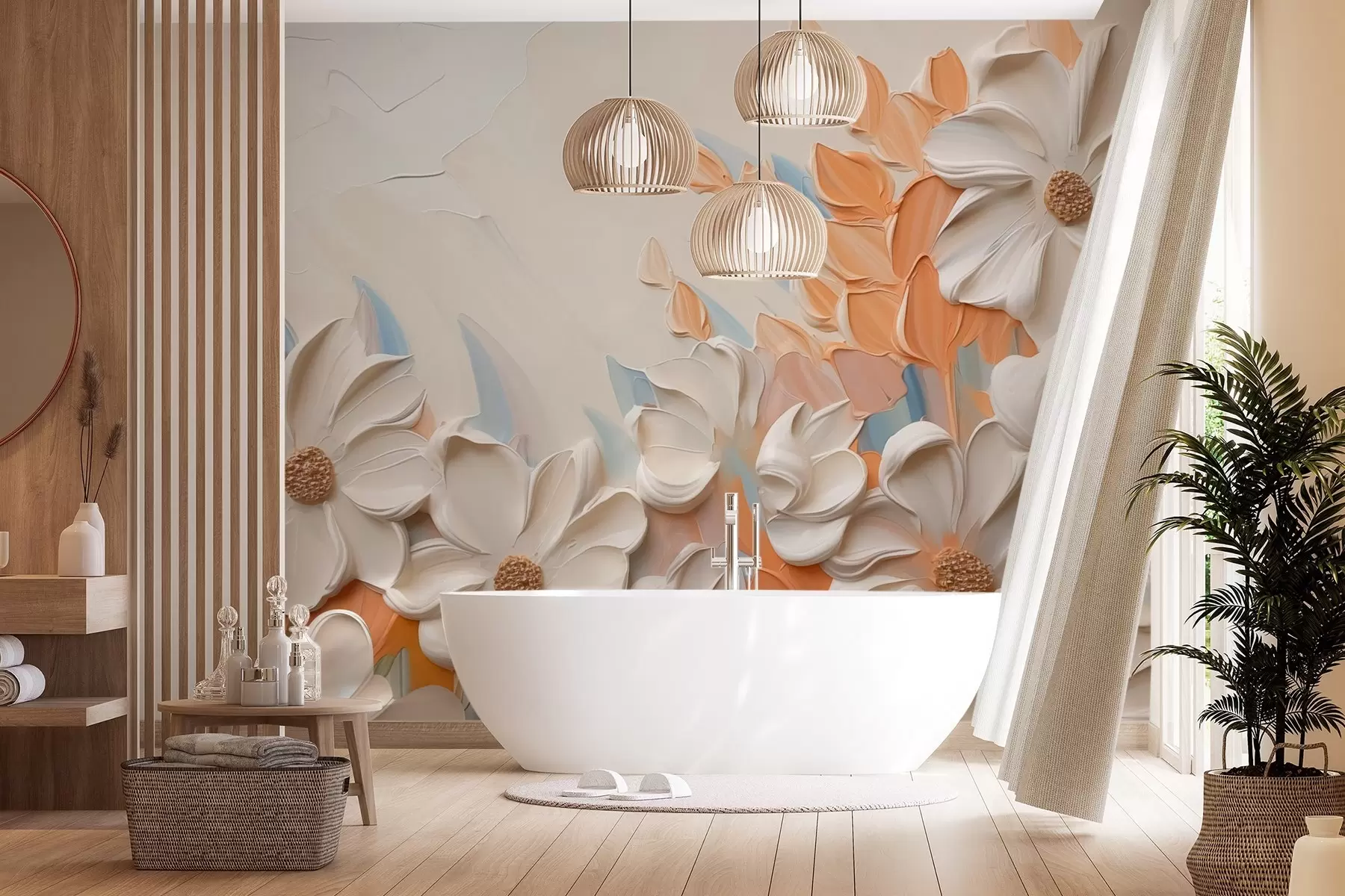 wall murals Flowers imitation painting w03900
