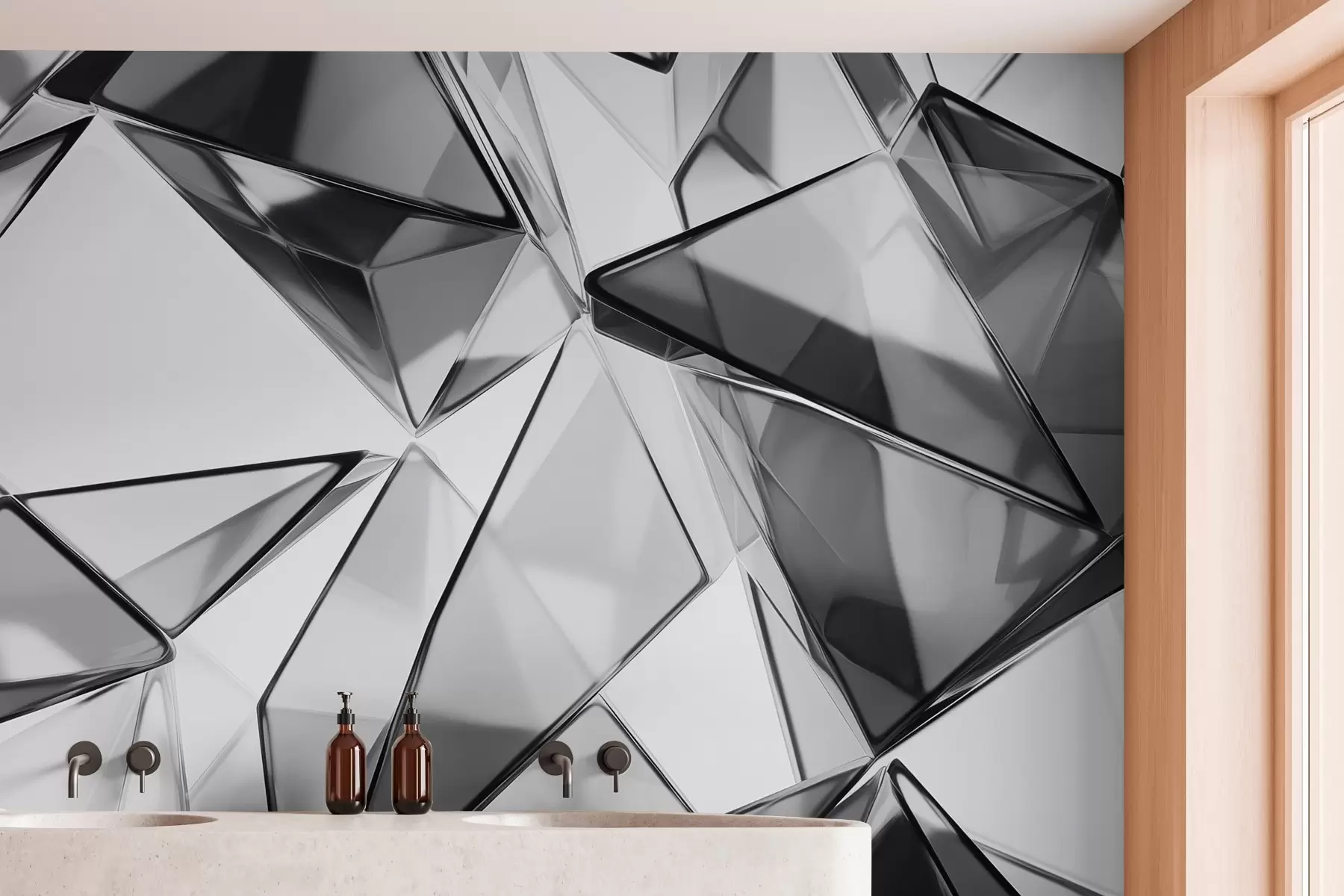 wall murals Prismatic abstraction w03903