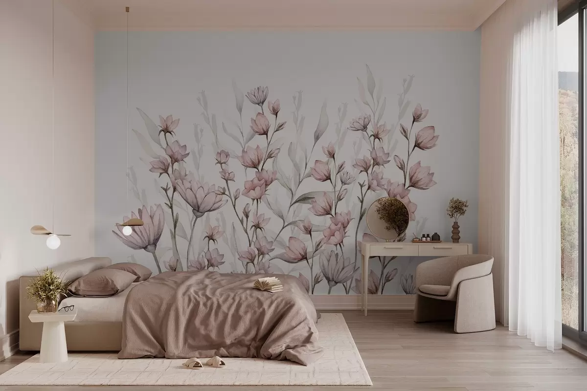 wall murals Wild flowers w03907