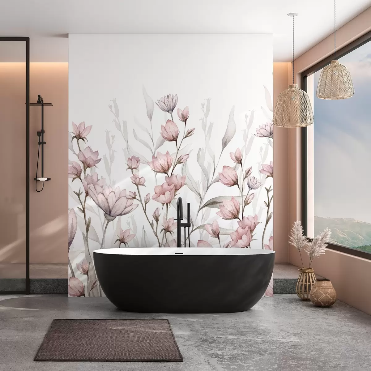 wall murals Wild flowers w03907