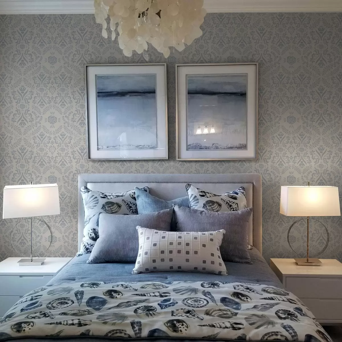 Wallpaper Blue patterns a00113