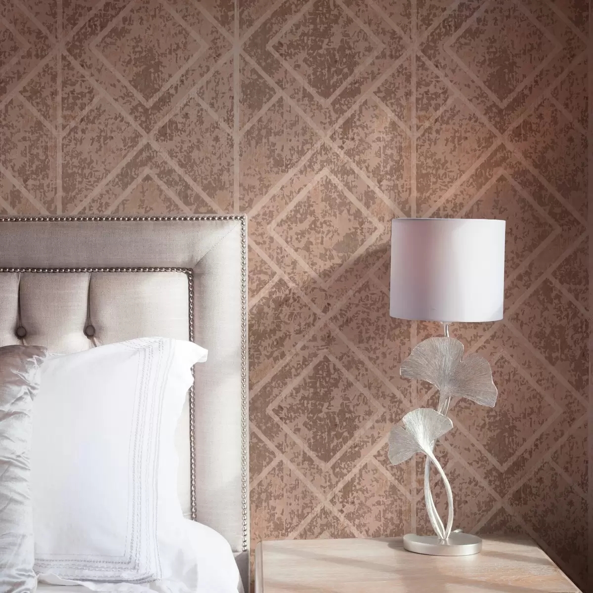 Wallpaper Geometric rhombuses on a textured background a00141