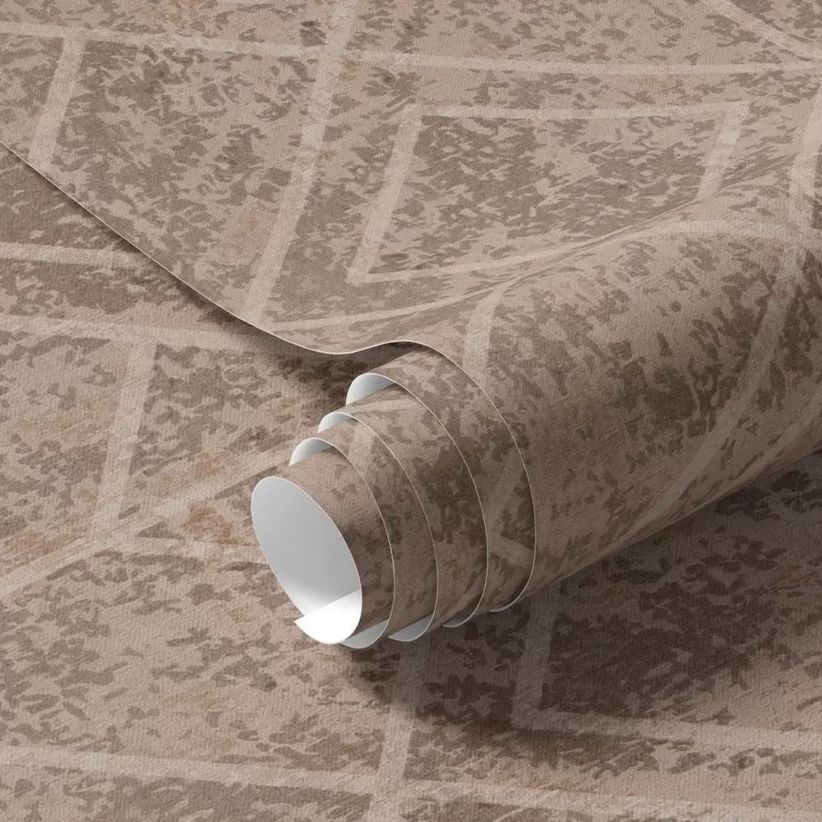 wall murals Geometric rhombuses on a textured background a00141