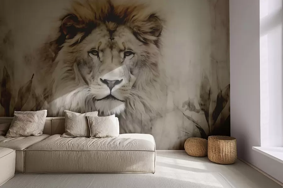 wall murals Lion w03888