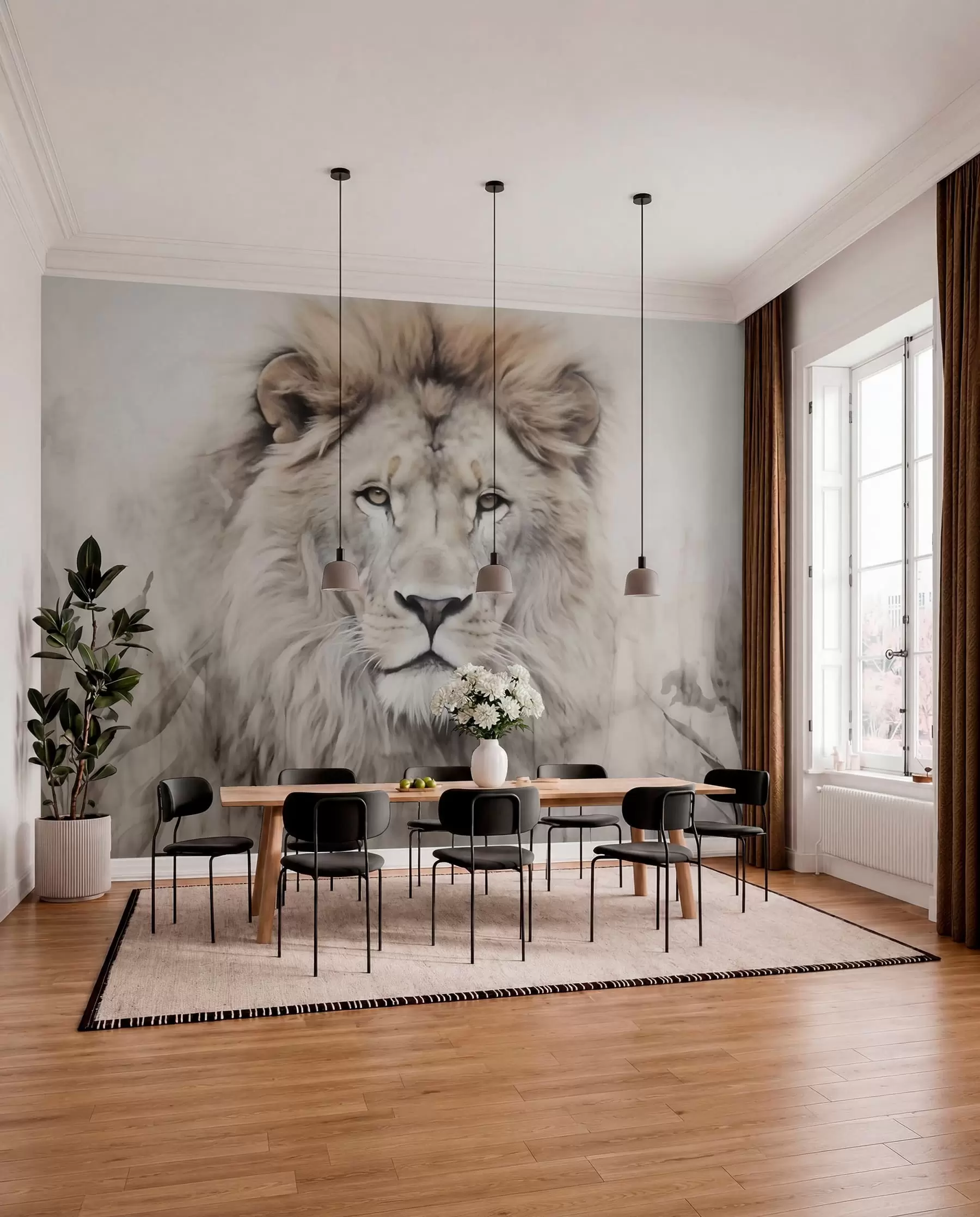 wall murals Lion w03888