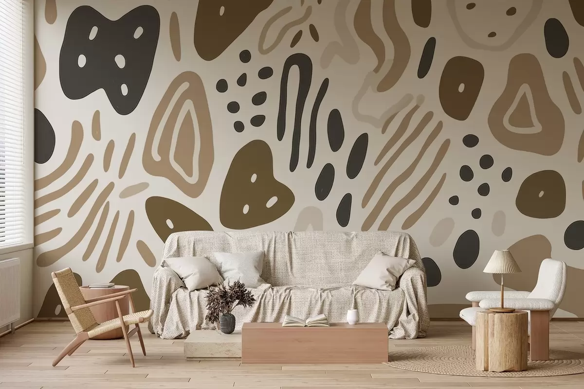 wall murals Abstract spots w03890