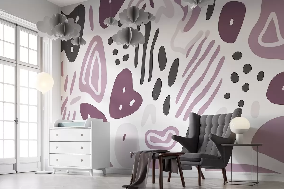 wall murals Abstract spots w03890v2