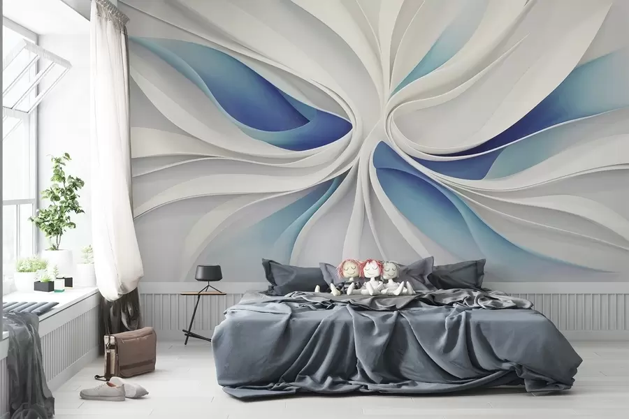 wall murals Volumetric abstraction w03891