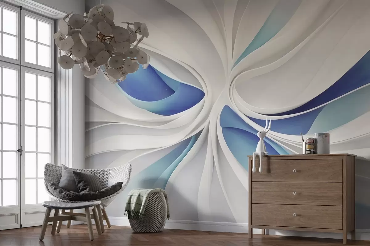 wall murals Volumetric abstraction w03891