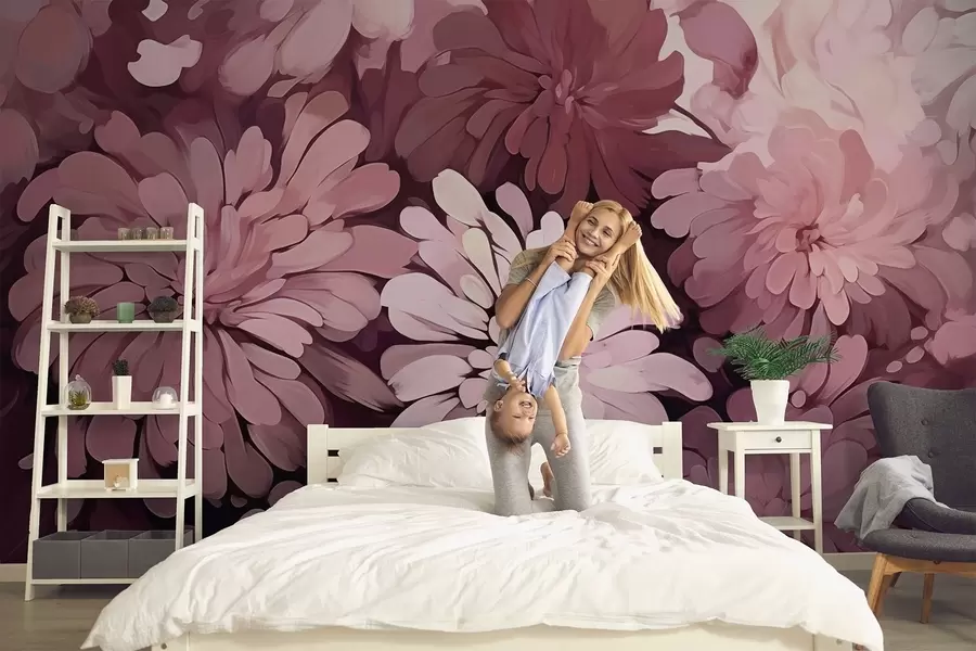 wall murals Large flowers w03894