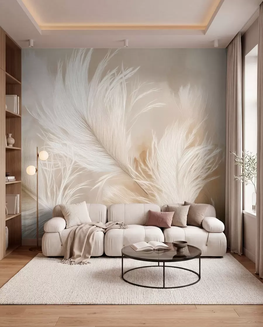 wall murals Feather Flourish w09102