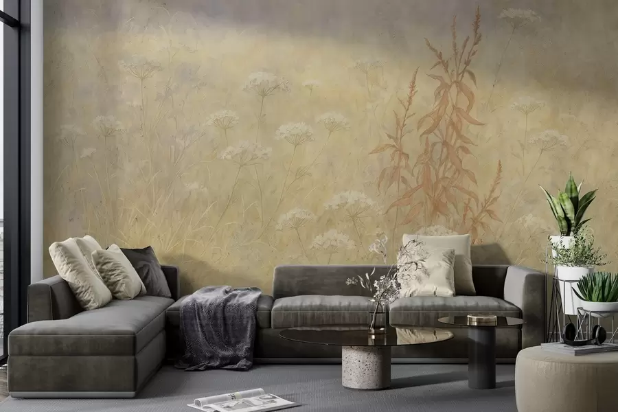 wall murals Watercolor field w03972