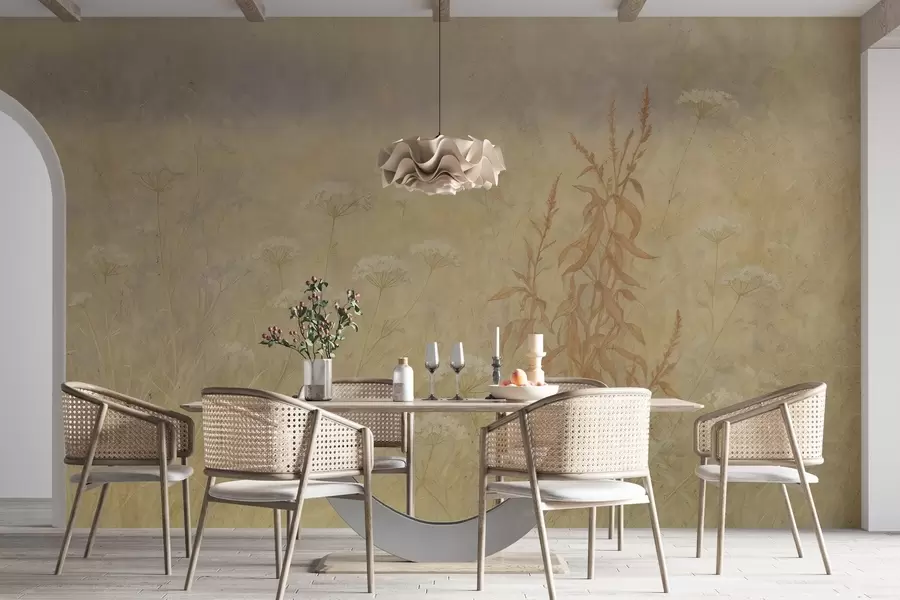 wall murals Watercolor field w03972