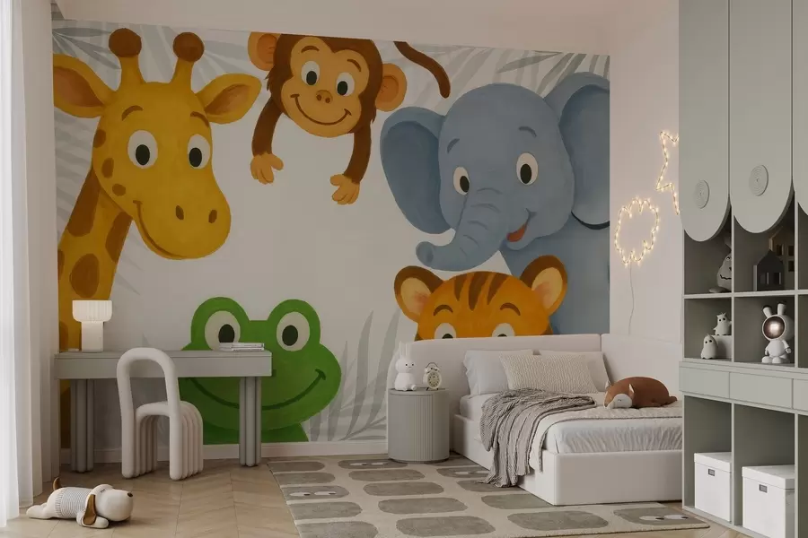 wall murals Cute animals w03974