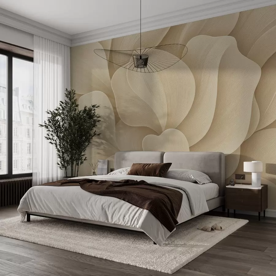 wall murals Voluminous petals w03976