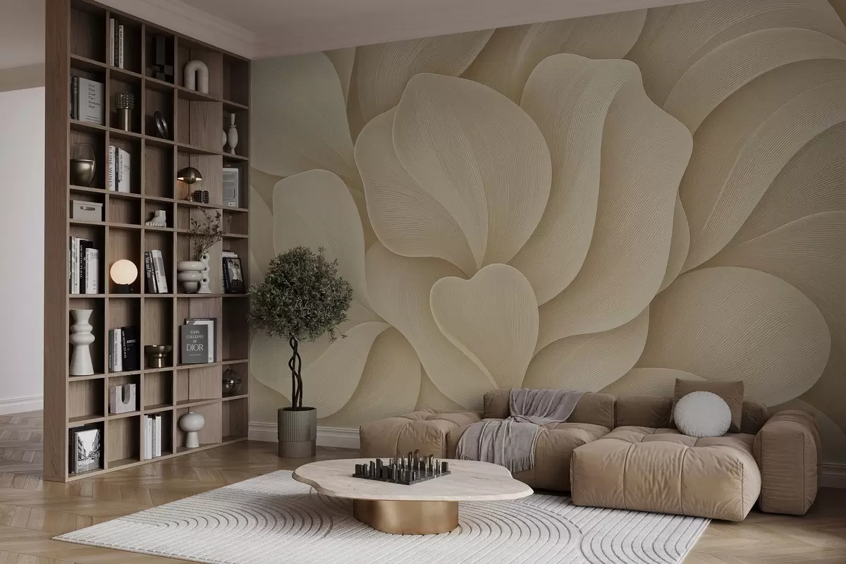 wall murals Voluminous petals w03976