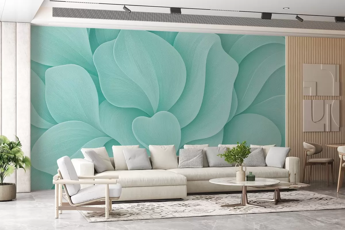 wall murals Voluminous petals w03976v1
