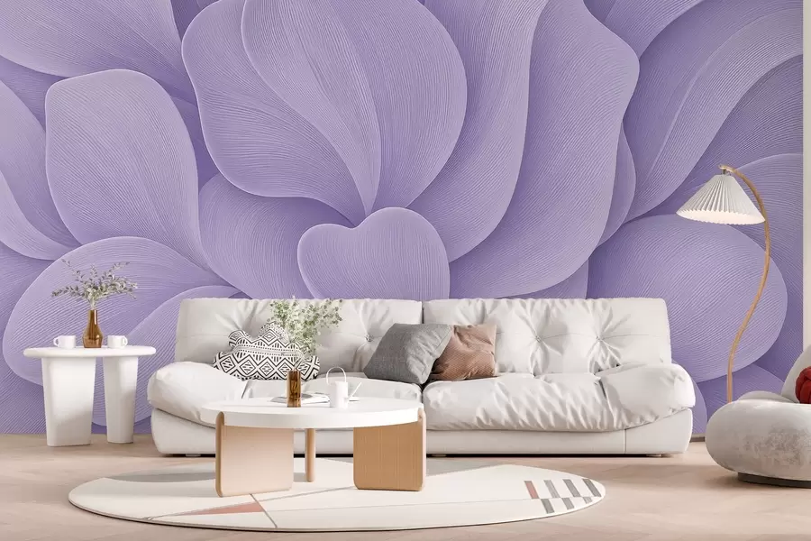 wall murals Voluminous petals w03976v2
