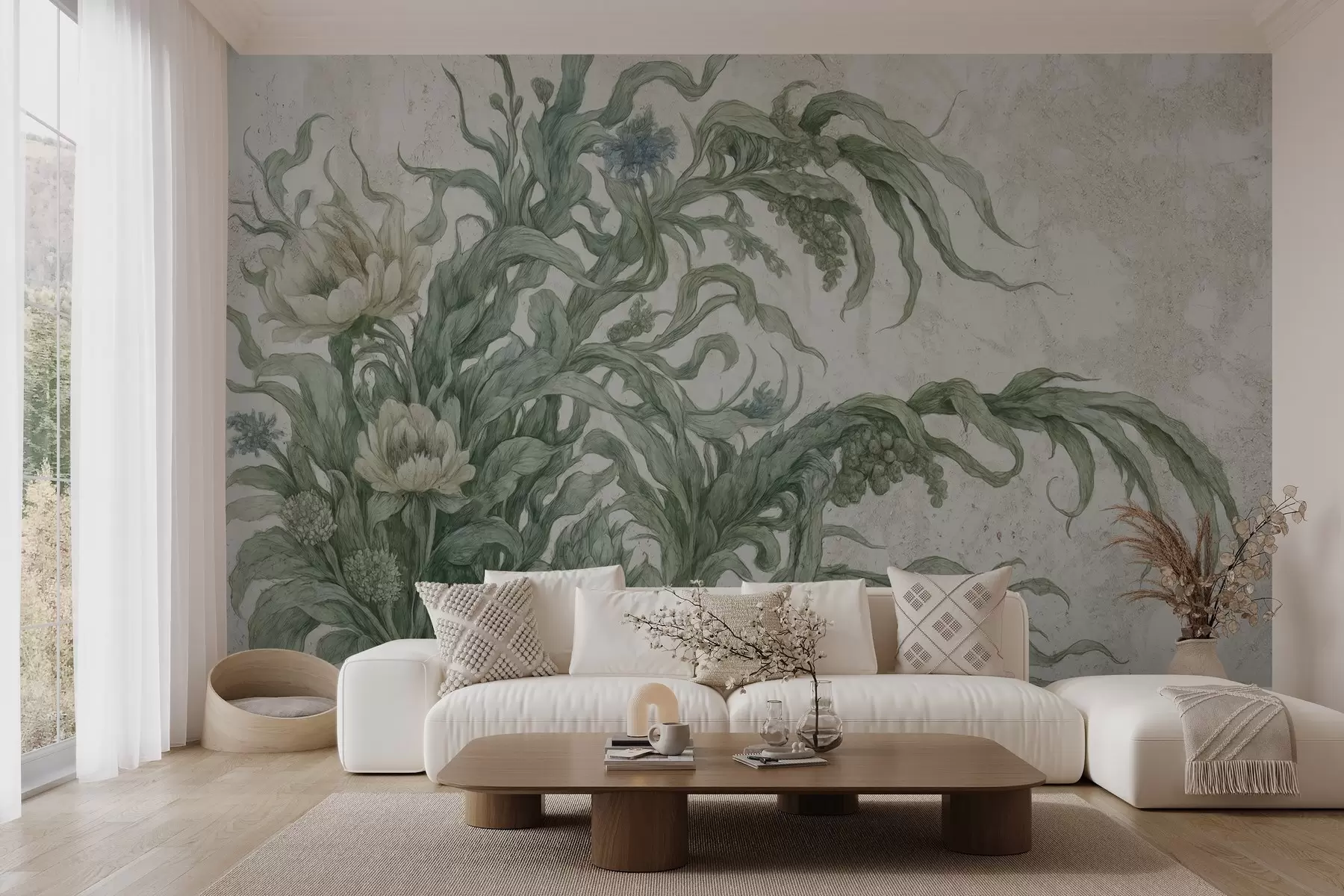 wall murals Surreal plants w03979