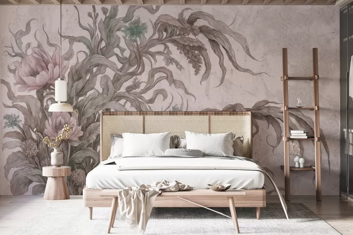 wall murals Surreal plants w03979v2