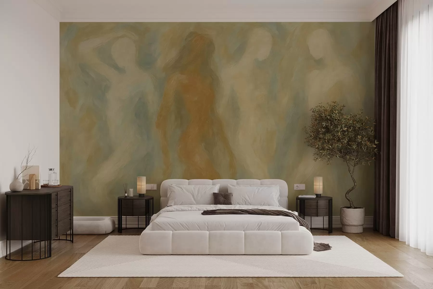 wall murals Abstract silhouettes w03982