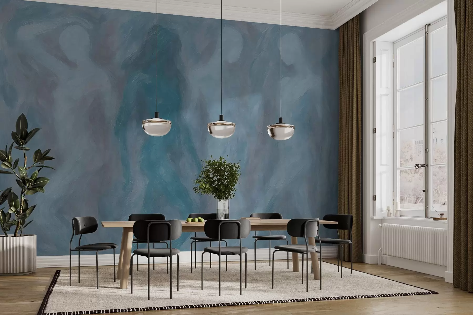 wall murals Abstract silhouettes w03982v1