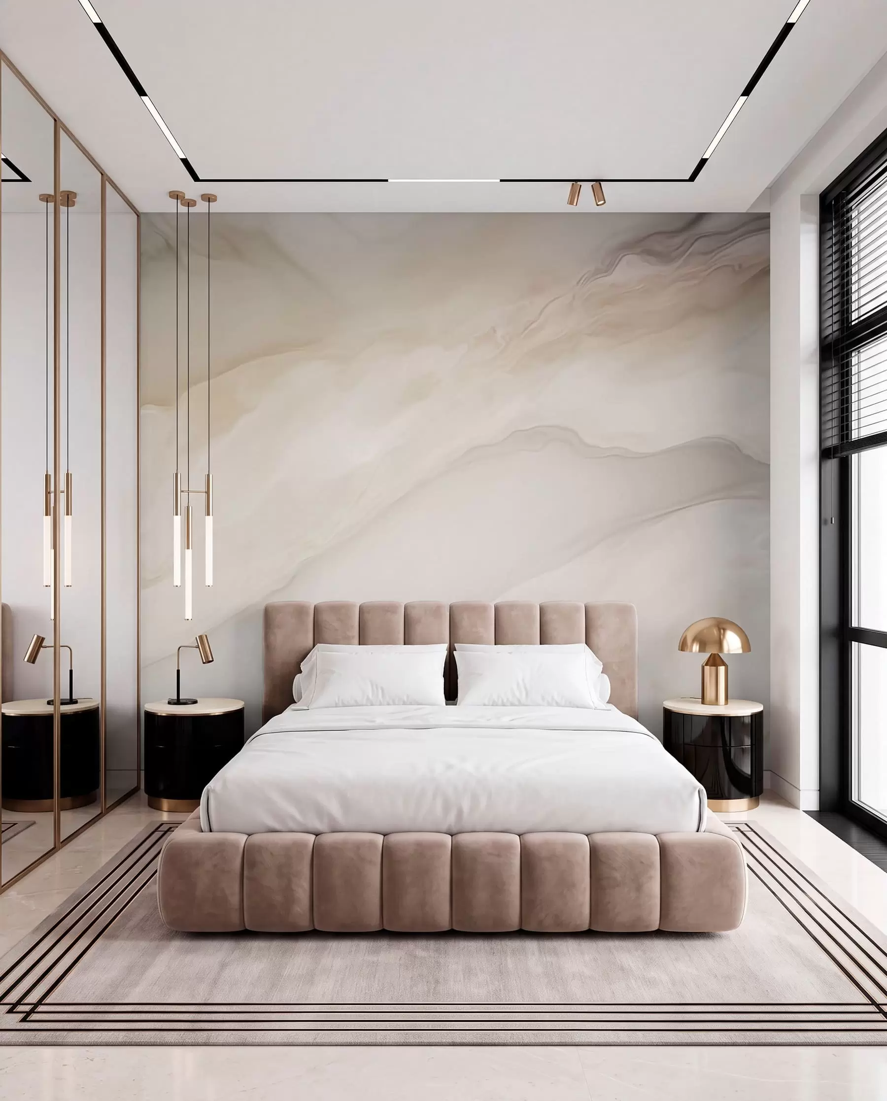 wall murals Light waves w03922