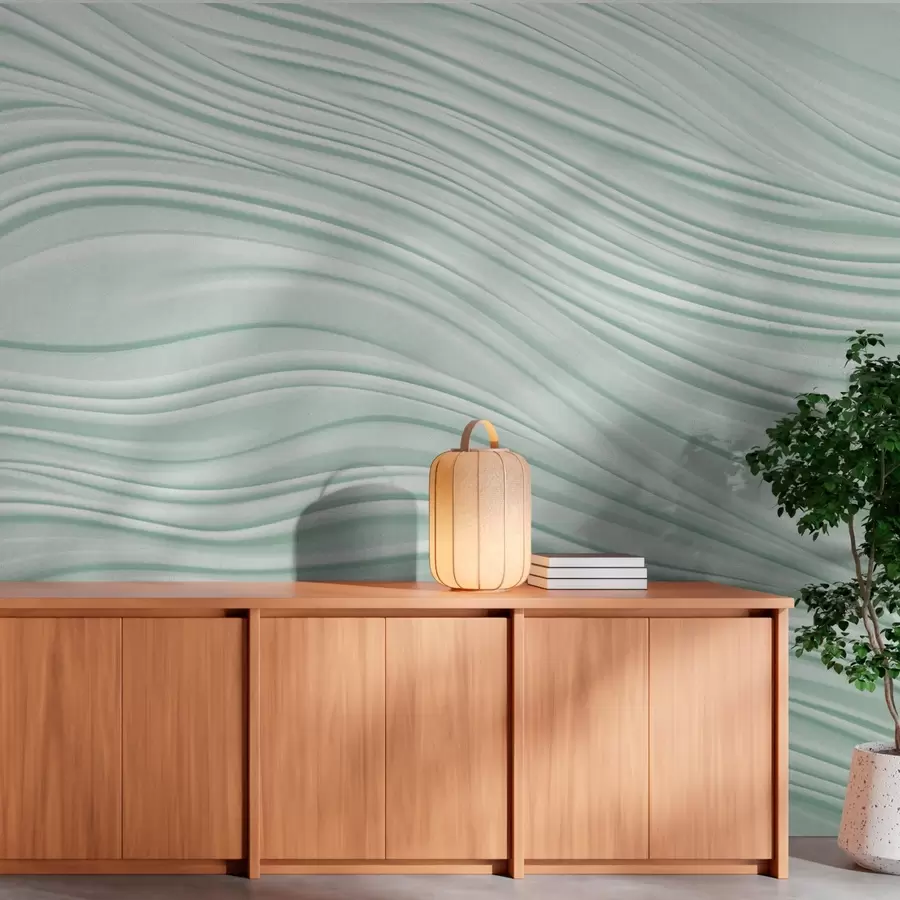 wall murals Volumetric waves w03923v1